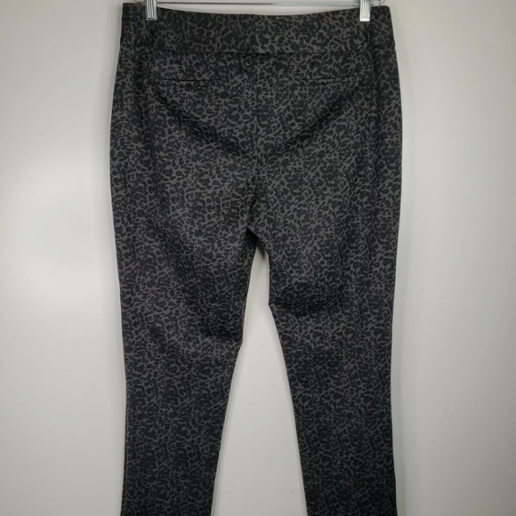 Vince Camuto Womens Black/Gray Leopard Casual Work Pants/Trousers Slim L… - Picture 7 of 10